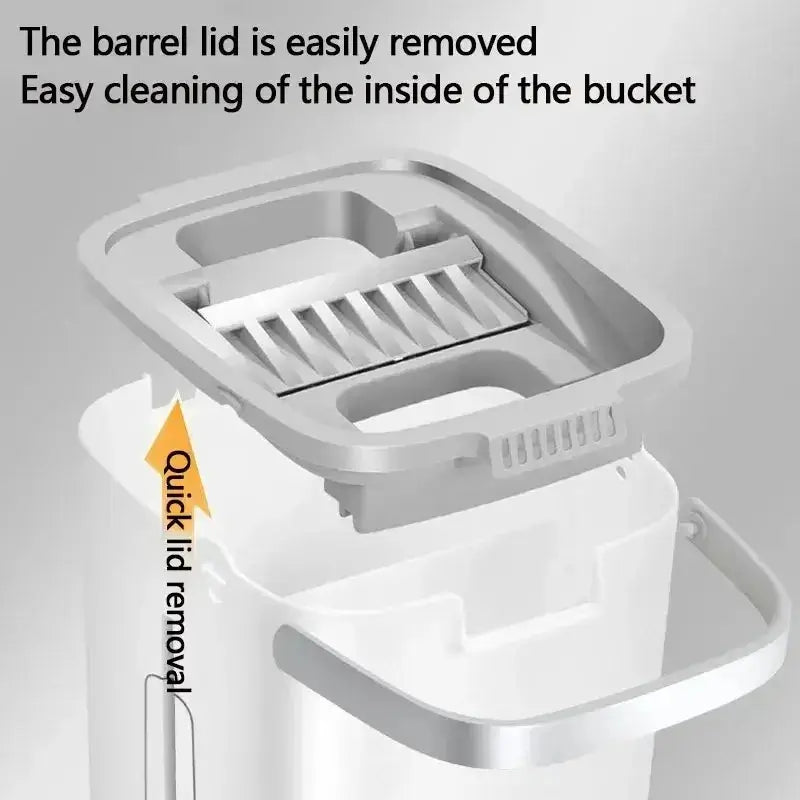 Squeeze Mop With Bucket | Mop Floor | Hardwood & Wood Floor Rotary Scrubbing Mop For Easy Household Cleaning ( Random Color )