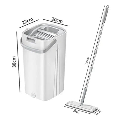 Squeeze Mop With Bucket | Mop Floor | Hardwood & Wood Floor Rotary Scrubbing Mop For Easy Household Cleaning ( Random Color )