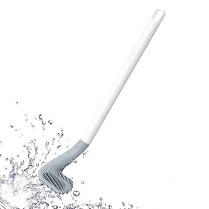 Golf Toilet Brush | Long Handle Silicone Toilet Brush, Flexible Silicone Rubber Toilet Brush Cleaning Golf Style