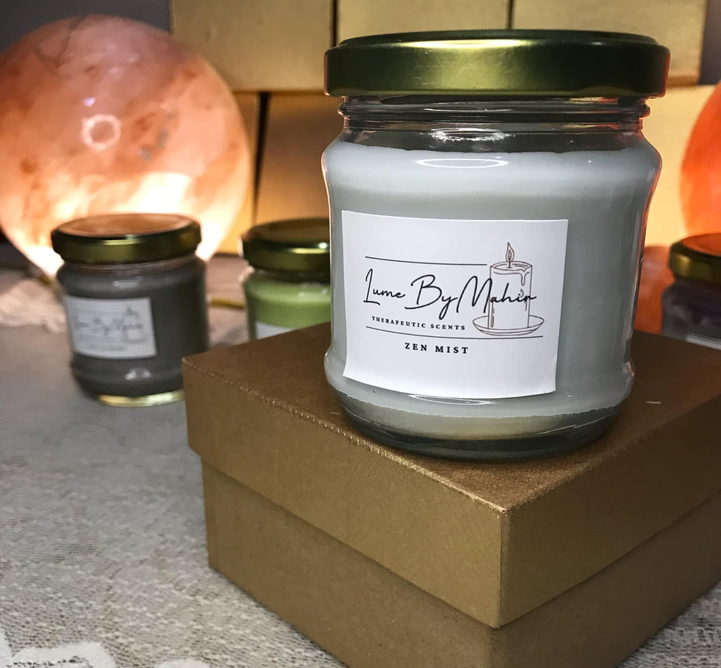 Zen Mist Candle - Soul Soothing Aroma | Handmade Milky & Fresh Soy Wax Candle - 100 gram