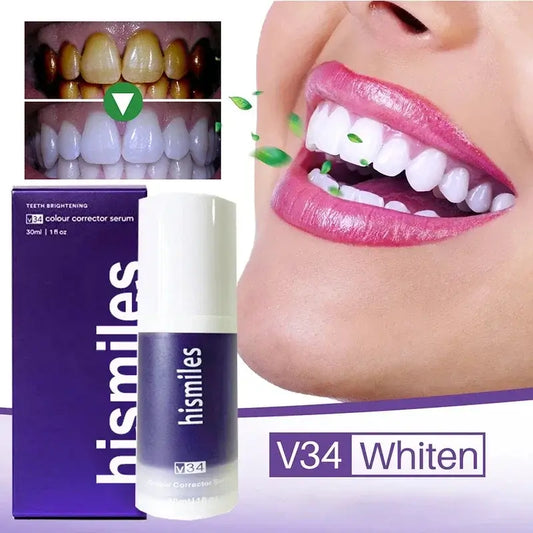 Teeth Whitening HISMILE V34 Colour Corrector Serum - 30ml | Hismile For Teeth Brightening
